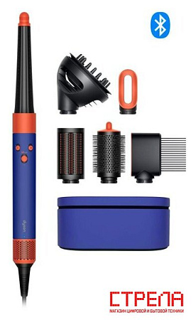 Фен-стайлер Dyson Airwrap Complete Long HS08 i.d. Diffuser (с переходником на евровилку, синие румяна/топаз)