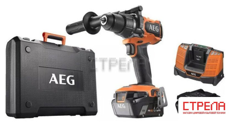 Ударная дрель-шуруповерт AEG Powertools BSB 18BL2-602K 4935481043 (с 2-мя АКБ, кейс)