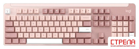 Клавиатура Logitech Signature K865 920-012185 (розовый, с гравировкой)
