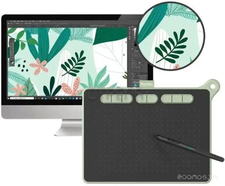 Графический планшет Parblo Ninos M (зеленый)