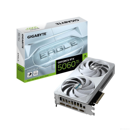 Видеокарта Gigabyte GeForce RTX 5060 Ti Eagle OC Ice 16G GV-N506TEAGLEOC ICE-16GD
