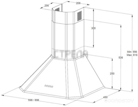 Вытяжка Korting KHC 6839 RB