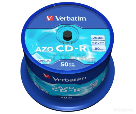 CD-R диск Verbatim 700Mb 52x 43343 (50 шт.)