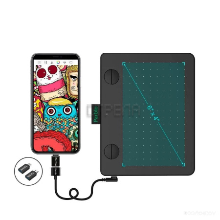 Графический планшет Parblo A640 V2 (зеленый)