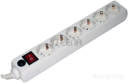 Сетевой фильтр Гарнизон 6 розеток, белый, 3 м (EHW-10-3.0M)