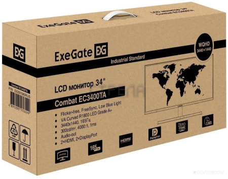 Игровой монитор Exegate Combat EC3400TA EX297580RUS