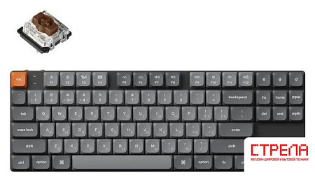 Клавиатура Keychron K1 Max RGB K1M-B3-RU (Gateron Low Profile Brown 2.0)
