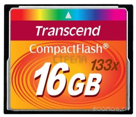 Карта памяти Transcend 133x CompactFlash 16GB (TS16GCF133)