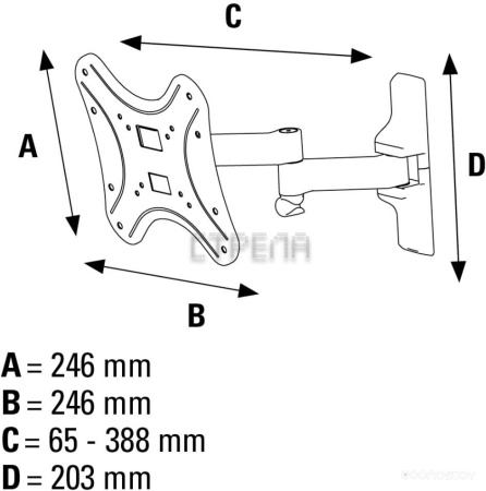 Кронштейн HAMA 00108741