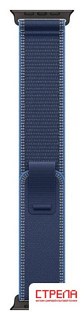 Умные часы Apple Watch Ultra 3 LTE 49 мм (титановый корпус, черный/синий, нейлоновый ремешок размера S/M)
