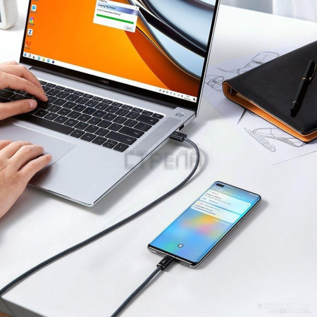 Кабель Baseus Dynamic Series Fast Charging Data Cable 100W USB Type-A - USB Type-C (2 м, серый)