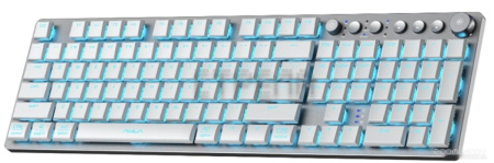 Клавиатура AULA F2090 (серебристый/белый)