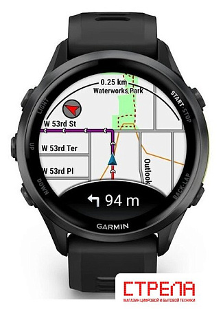 Умные часы Garmin Forerunner 970 47 мм (темно-серый/серый)