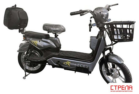 Электроскутер NOVA EC03 (серый, без цепи)