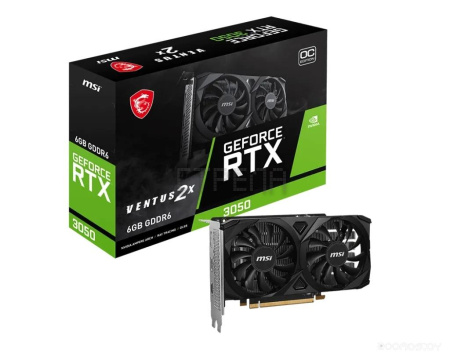 Видеокарта MSI GeForce RTX 3050 VENTUS 2X E 6G OC