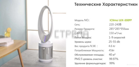 Очиститель воздуха IClima LUX-550FP