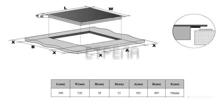 Варочная панель Weissgauff HV 640BS
