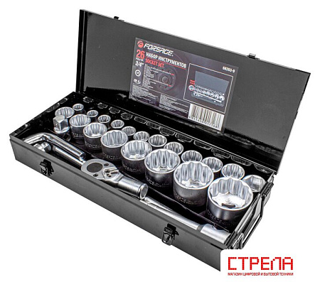 Набор трещотка с головками FORSAGE F-68263-9 (26 предметов)