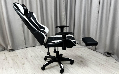 Игровое (геймерское) кресло Calviano 1585 (черный/белый)