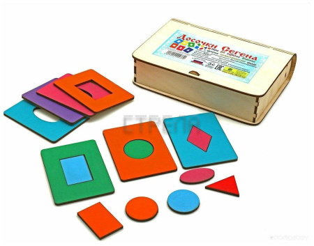 Развивающая игрушка Smile Decor Досочки Сегена / А007 (крашеные)