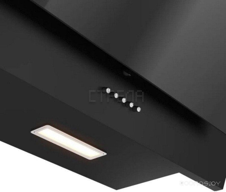 Кухонная вытяжка Elikor Коралл 60П-430-К3Д 266401 (черный/черное стекло)