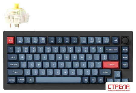 Клавиатура Keychron V1 Max RGB V1M-D4-RU (Gateron Jupiter Banana)