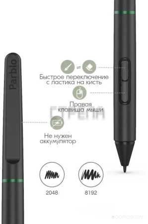 Графический планшет Parblo Ninos M (зеленый)