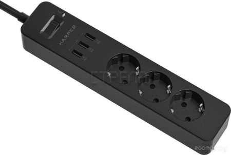 Сетевой фильтр HARPER UCH-325 (черный)