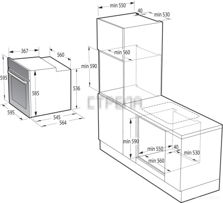 Электрический духовой шкаф Gorenje BOS67371CLI