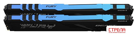 Оперативная память Kingston FURY Beast RGB 2x8ГБ DDR4 3600МГц KF436C17BB2AK2/16