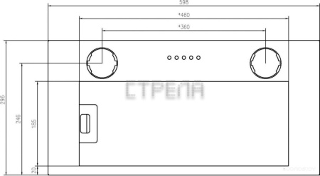 Кухонная вытяжка Schtoff Quattroporte 60 (черный)