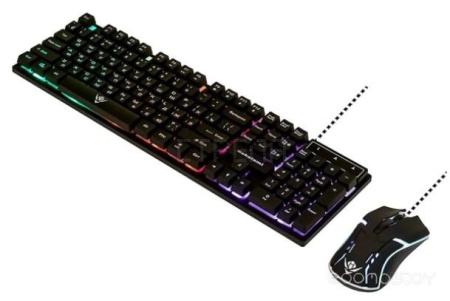 Клавиатура + мышь Nakatomi KMG-2305U (черный)