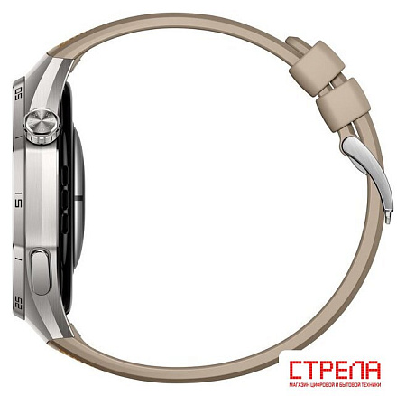 Умные часы Huawei Watch GT 6 Pro 46 мм (серебристый, с коричневым плетеным ремешком, международная версия)