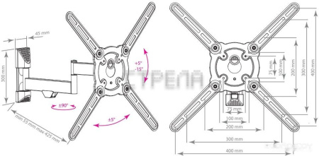 Кронштейн Kromax ATLANTIS-15 (белый)