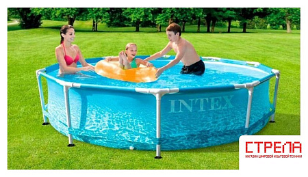 Каркасный бассейн Intex Metal Frame Beachside 28208 (305х76)