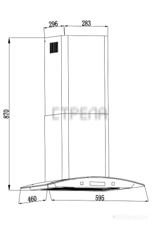 Кухонная вытяжка Backer QD60E-MC Black 12K