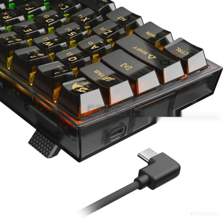Клавиатура Redragon Fizz (прозрачный/черный)