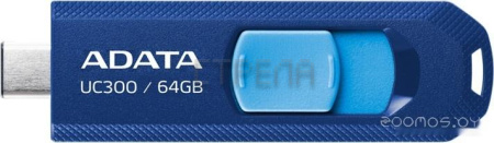 USB Flash A-Data UC300 64GB (синий/голубой)