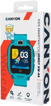 Детские умные часы Canyon Jondy KW-44 (бирюзовый)