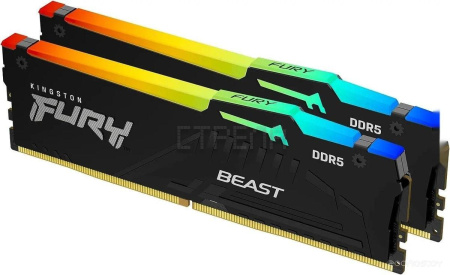 Оперативная память Kingston FURY Beast RGB 2x32ГБ DDR5 6000 МГц KF560C30BBEAK2-64