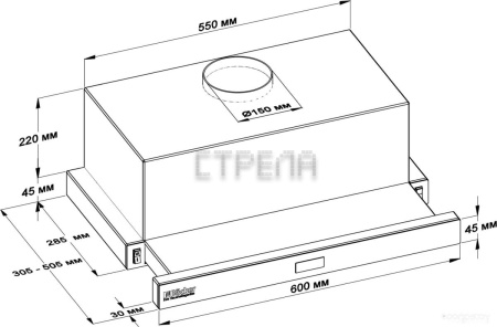 Кухонная вытяжка Backer TH60CL-2F200-SHINY WHITE RC