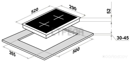 Варочная панель HOMSair HVC32BK
