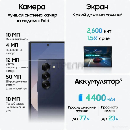 Смартфон Samsung Galaxy Z Fold6 SM-F956B/DS 12GB/1TB (синий)