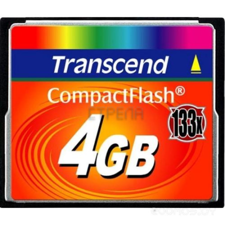 Карта памяти Transcend 133x CompactFlash 4GB (TS4GCF133)