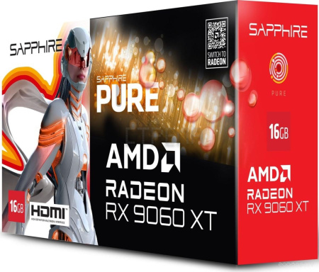 Видеокарта Sapphire Pure Radeon RX 9060 XT 11350-02-20G