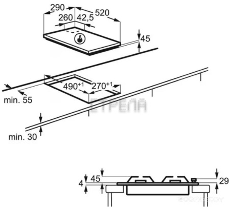 Варочная панель Electrolux EGC 3322 NVK
