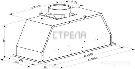 Кухонная вытяжка Oasis UM-52S (A)
