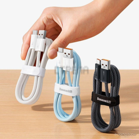 Кабель Baseus Dynamic Series Fast Charging Data Cable 100W USB Type-A - USB Type-C (2 м, серый)