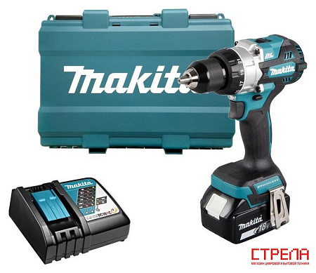 Дрель-шуруповерт Makita DDF486RT (с 1-им АКБ, кейс)