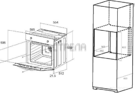 Духовой шкаф Maunfeld EOEC586W